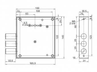 Замок врезной Барьер-Премьер 63 правый фото в интернет-магазине ДорогиеЗамки.рф