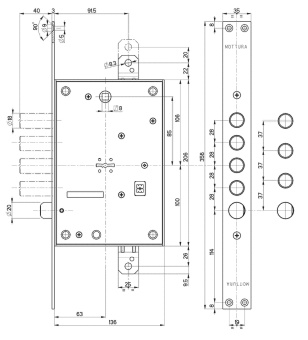 Замок врезной Mottura 52.771 фото в интернет-магазине ДорогиеЗамки.рф