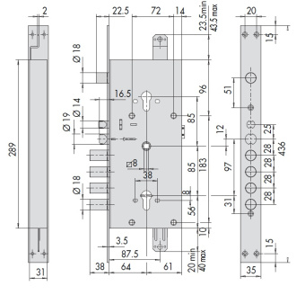Замок врезной электромеханический CISA 16.786.28 фото в интернет-магазине ДорогиеЗамки.рф