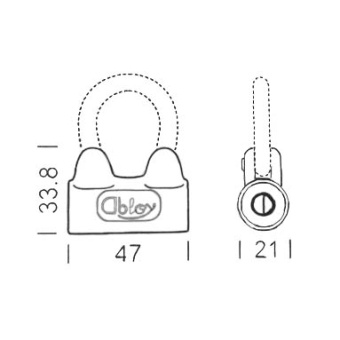Навесной замок Abloy 3020 C Classic фото в интернет-магазине ДорогиеЗамки.рф
