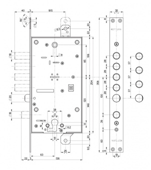 Замок врезной двухсистемный Mottura 54.787 56 фото в интернет-магазине ДорогиеЗамки.рф
