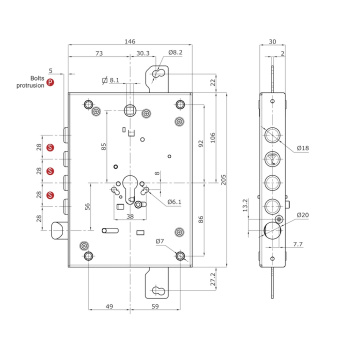 Замок врезной Mul-t-lock CTSDO1 фото в интернет-магазине ДорогиеЗамки.рф