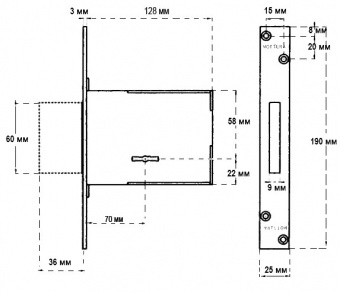 Замок врезной Mottura 40.701.70 фото в интернет-магазине ДорогиеЗамки.рф