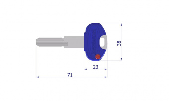 Дополнительный ключ Securemme K1 фото в интернет-магазине ДорогиеЗамки.рф