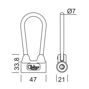 Навесной замок Abloy 3021 C Classic фото в интернет-магазине ДорогиеЗамки.рф