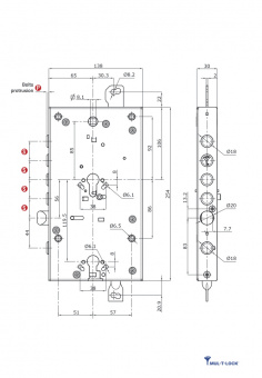 Замок врезной Mul-t-lock CTSMB2 фото в интернет-магазине ДорогиеЗамки.рф