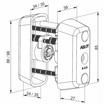 Цилиндр Abloy Classic CY 065 C ключ-ключ фото в интернет-магазине ДорогиеЗамки.рф