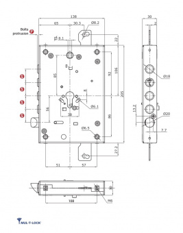 Замок врезной Mul-t-lock CTSMB1 фото в интернет-магазине ДорогиеЗамки.рф
