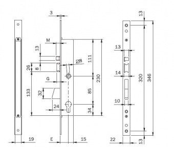 Замок врезной электромеханический ISEO 781802252 фото в интернет-магазине ДорогиеЗамки.рф
