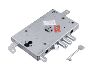 Замок врезной двухсистемный Atra/Dierre NE38 1D правый фото в интернет-магазине ДорогиеЗамки.рф