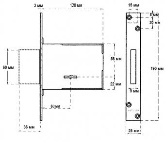 Замок врезной Mottura 40.701.60 фото в интернет-магазине ДорогиеЗамки.рф