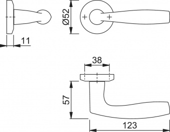 Дверная ручка Hoppe M1515/23K (Vitoria) F73 фото в интернет-магазине ДорогиеЗамки.рф