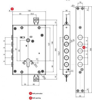Замок врезной Mul-t-lock CCА фото в интернет-магазине ДорогиеЗамки.рф