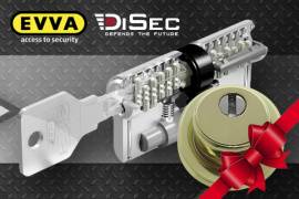 При покупке EVVA 3KS броненакладка DiSec в подарок