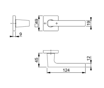 Дверная ручка Hoppe M1643/843K (Dallas) F73 фото в интернет-магазине ДорогиеЗамки.рф